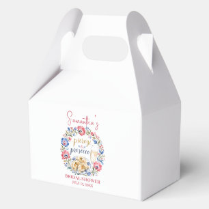 Pierogi & Prosecco Polish Folk Bridal Shower Favor Boxes
