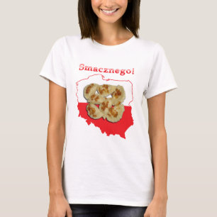 Pierogi Smacznego Polish Map T-Shirt