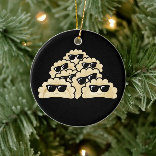 Pierogi Squad, Pierogi Lover, Pierogies Polish Ceramic Ornament (Tree)