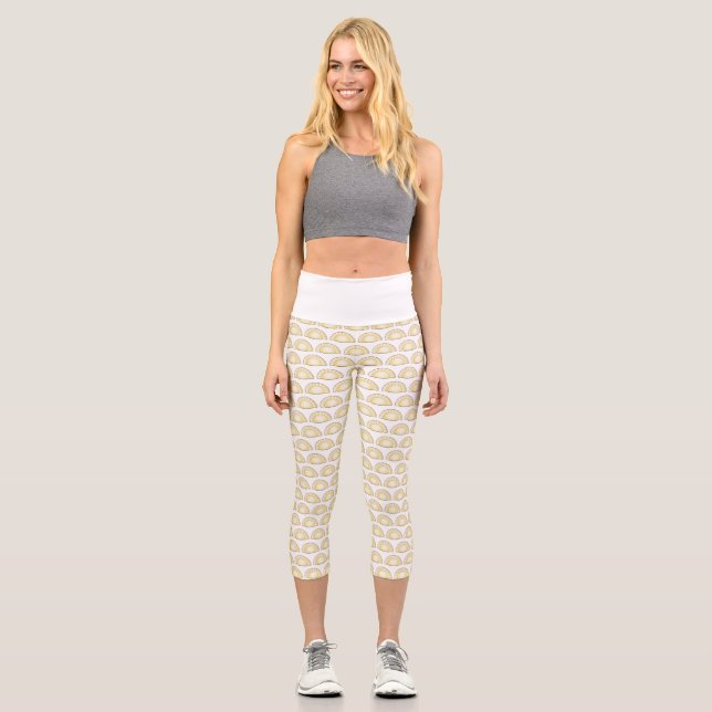 Pierogi Yoga Capri Leggings (Front)