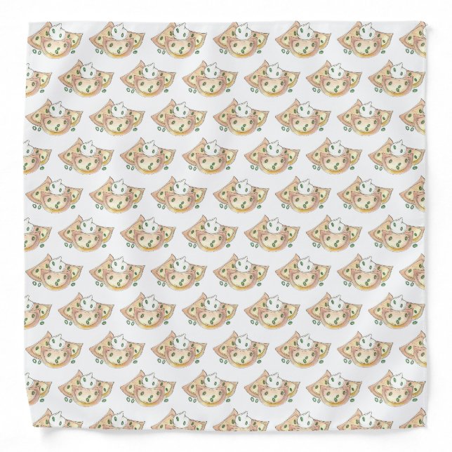 Pierogies Polish Cuisine Potato Dumplings Foodie Bandana (Front)