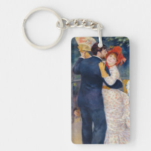 Pierre A Renoir A Dance in the Country Keychain
