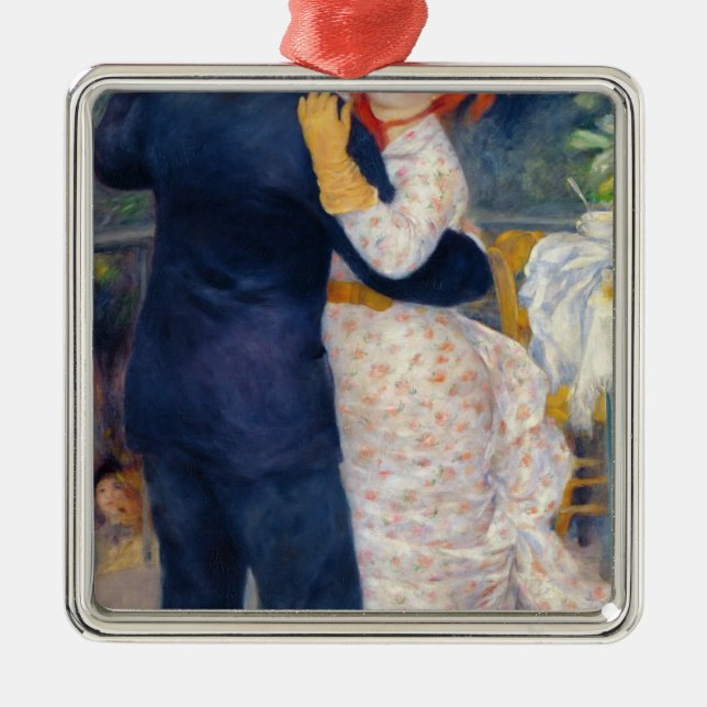 Pierre A Renoir | A Dance in the Country Metal Ornament (Front)