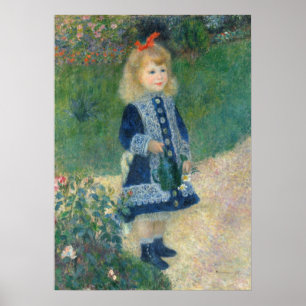 Pierre A Renoir A Girl with a Watering Can Poster