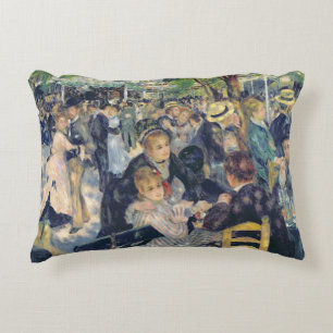 Pierre A Renoir Ball at the Moulin de la Galette Decorative Pillow