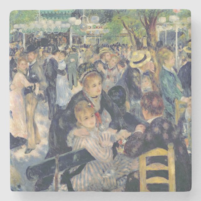 Pierre A Renoir | Ball at the Moulin de la Galette Stone Coaster (Front)