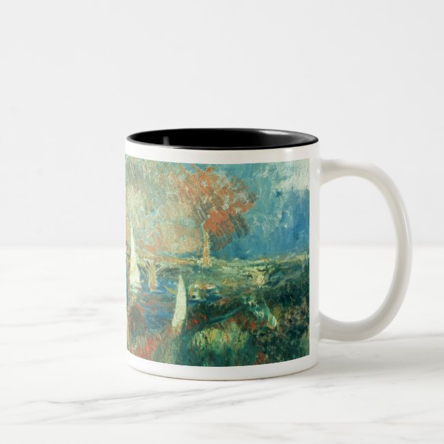 Pierre A Renoir | Banks of the Seine at Argenteuil Two-Tone Coffee Mug (Right)
