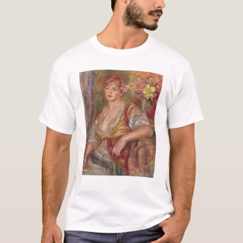 Pierre A Renoir  Blonde Woman with a Rose T_Shirt