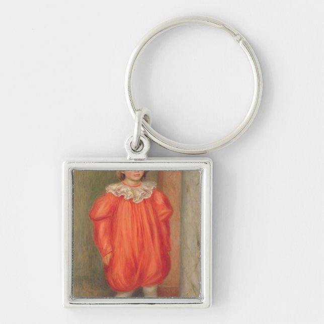 Pierre A Renoir | Claude Renoir in a clown costume Keychain (Front)
