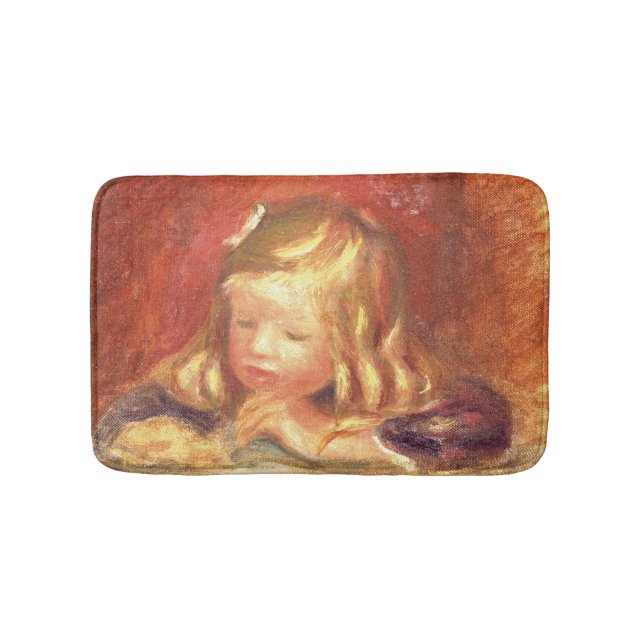 Pierre A Renoir | Coco at the Table  Bathroom Mat (Front)