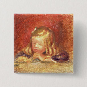 Pierre A Renoir Coco at the Table Button