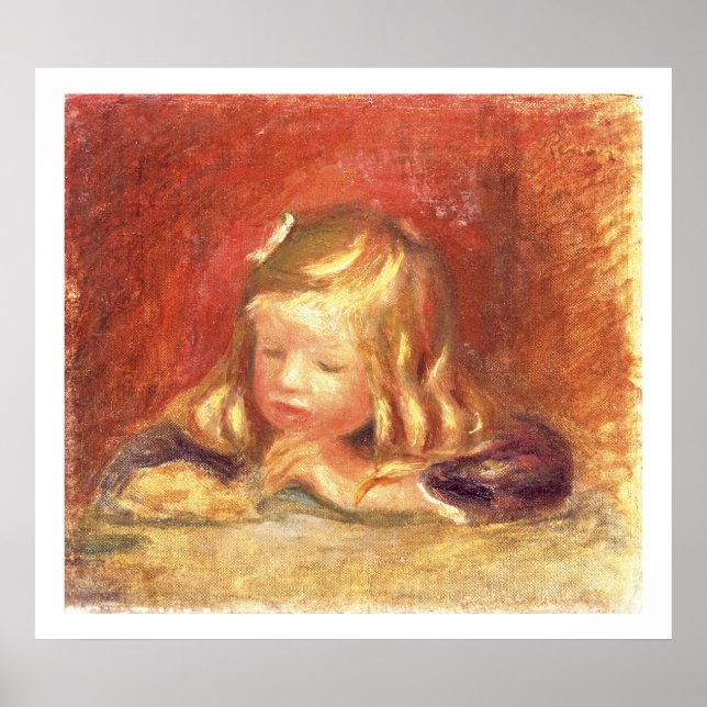 Pierre A Renoir | Coco at the Table  Poster (Front)