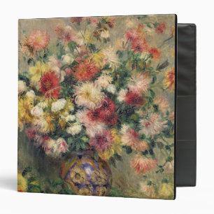 Pierre A Renoir Dahlias 3 Ring Binder