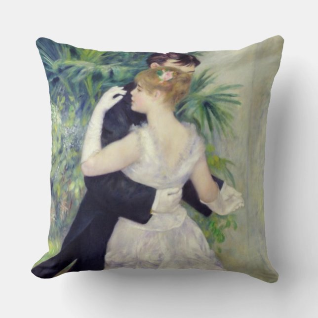 Pierre A Renoir | Dance in the City Throw Pillow (Front)