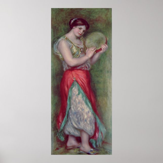 Pierre A Renoir | Dancing Girl with Tambourine Poster (Front)