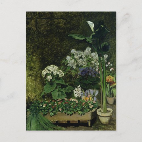 Pierre A Renoir  Flowers in a Greenhouse Postcard