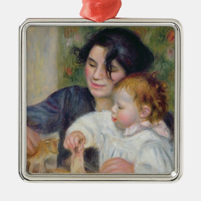 Pierre A Renoir | Gabrielle and Jean Metal Ornament (Front)