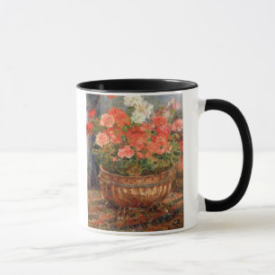 Pierre A Renoir Geraniums in a Copper Basin Mug