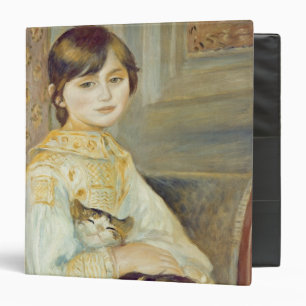 Pierre A Renoir Julie Manet with Cat 3 Ring Binder