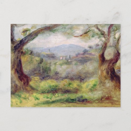 Pierre A Renoir  Landscape at Les Collettes Postcard