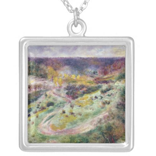Pierre A Renoir  Landscape at Wargemont Silver Plated Necklace