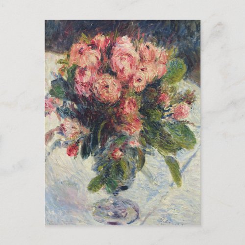 Pierre A Renoir  Moss_Roses Postcard