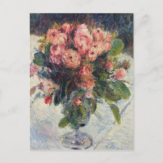Pierre A Renoir | Moss-Roses Postcard (Front)