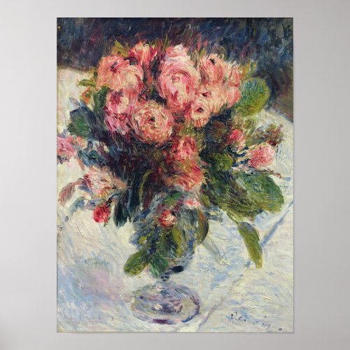 Pierre A Renoir  Moss_Roses Poster