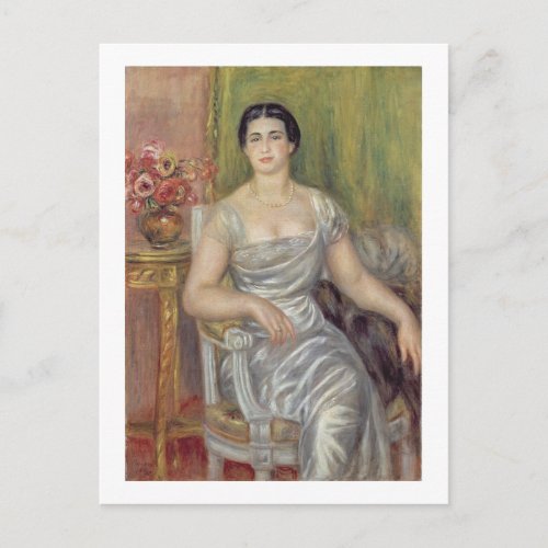 Pierre A Renoir  Portrait of A Valliere_Merzbach Postcard
