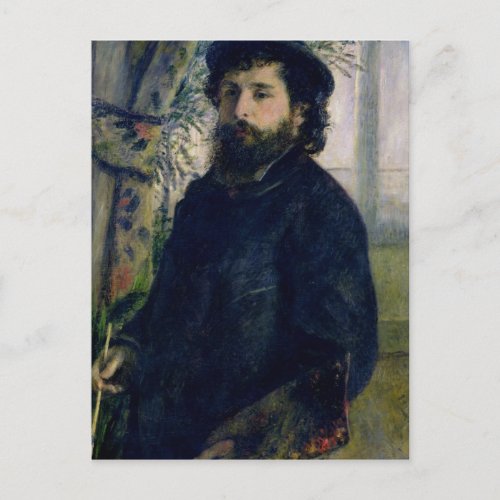 Pierre A Renoir  Portrait of Claude Monet Postcard