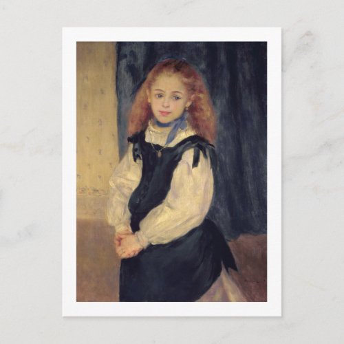 Pierre A Renoir  Portrait of Mademoiselle Legrand Postcard