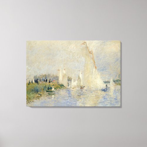 Pierre A Renoir  Regatta at Argenteuil Canvas Print