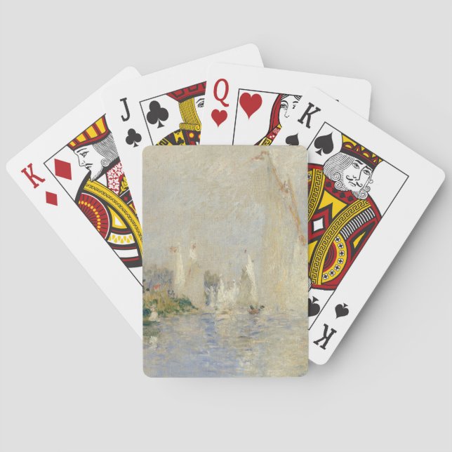 Pierre A Renoir | Regatta at Argenteuil Poker Cards (Back)