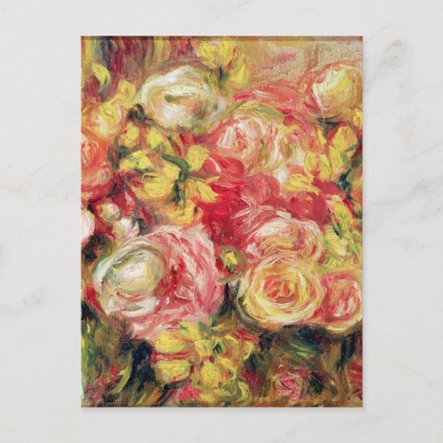 Pierre A Renoir  Roses Postcard