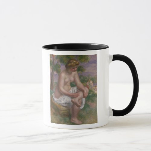 Pierre A Renoir  Seated Bather in a Landscape Mug