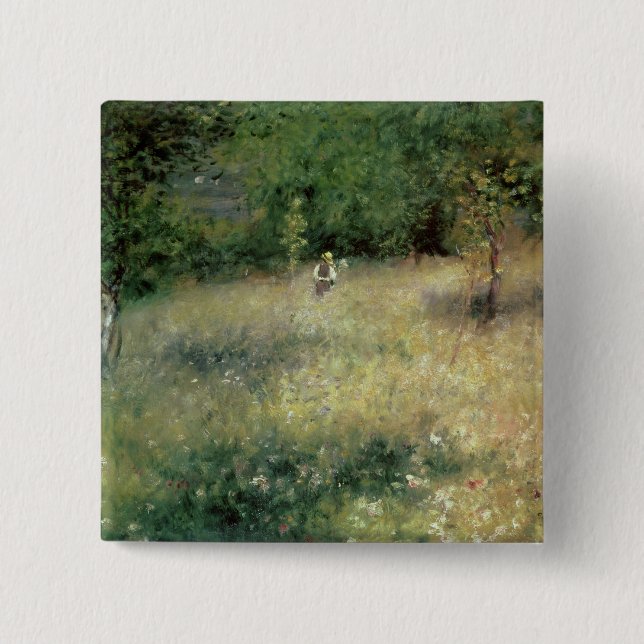 Pierre A Renoir | Spring at Chatou Button (Front)