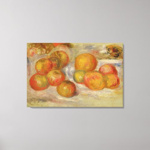 Pierre A Renoir  Still Life with Apples Canvas Print