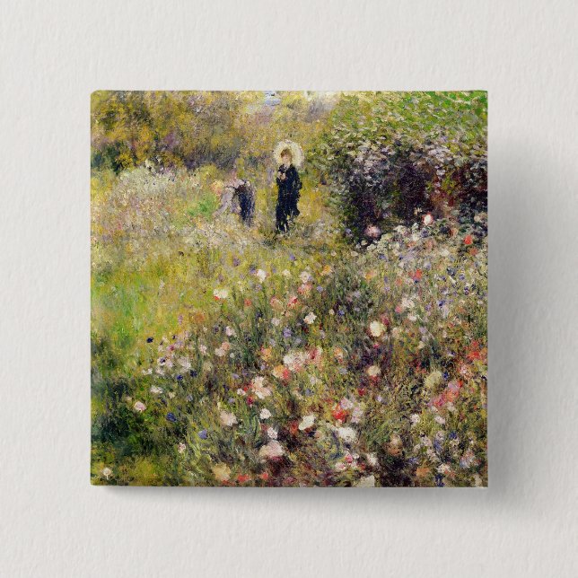 Pierre A Renoir | Summer Landscape Button (Front)