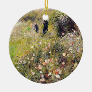 Pierre A Renoir   Summer Landscape Ceramic Ornament