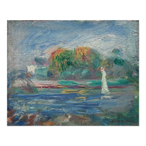 Pierre A Renoir  The Blue River Poster