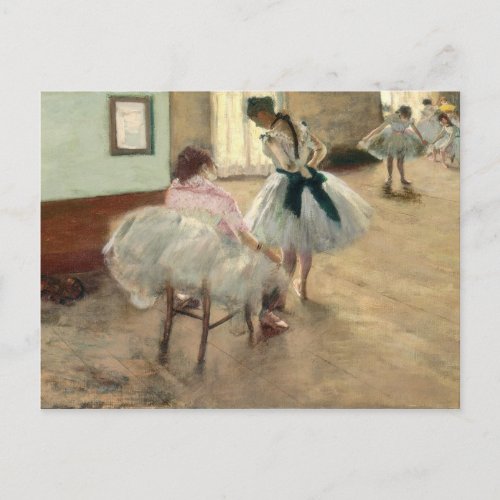 Pierre A Renoir  The Dance Lesson Postcard