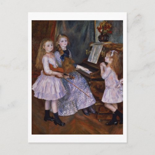 Pierre A Renoir  The Daughters of Catulle Mendes Postcard