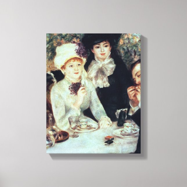 Pierre A Renoir | The End of Luncheon Canvas Print (Front)
