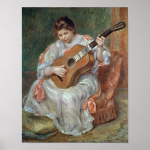 Pierre A Renoir   The Guitar Player Poster