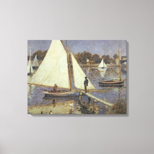 Pierre A Renoir  The Seine at Argenteuil Canvas Print