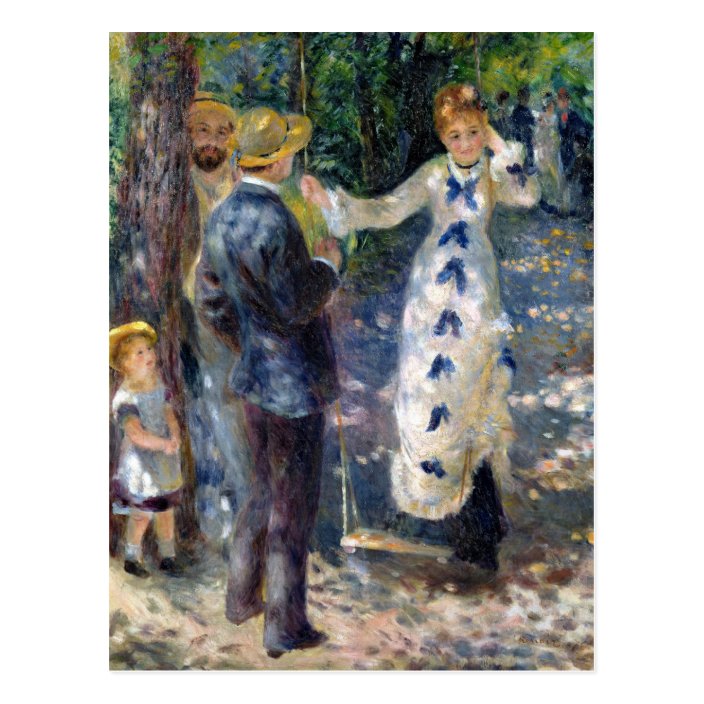 Pierre A Renoir | The Swing Postcard | Zazzle.com