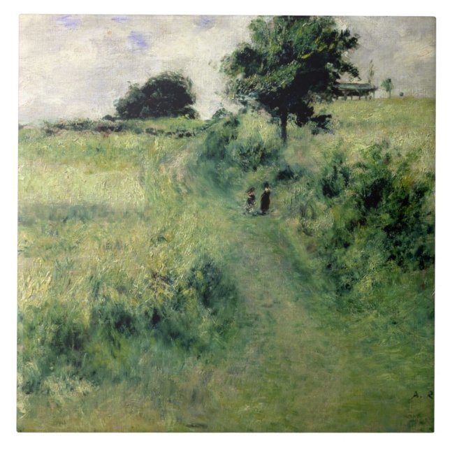 Pierre A Renoir | The Watering-place Tile (Front)