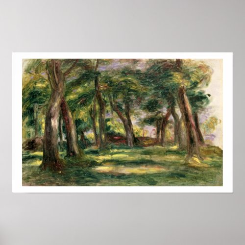 Pierre A Renoir  Trees Poster