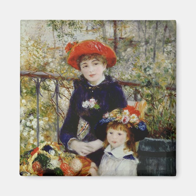 Pierre A Renoir | Two Sisters, or On The Terrace Magnet (Front)