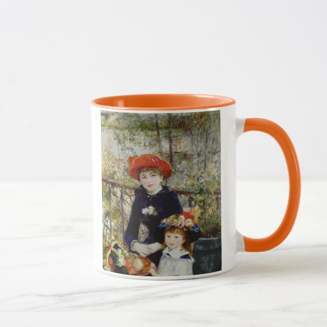 Pierre A Renoir | Two Sisters, or On The Terrace Mug (Right)